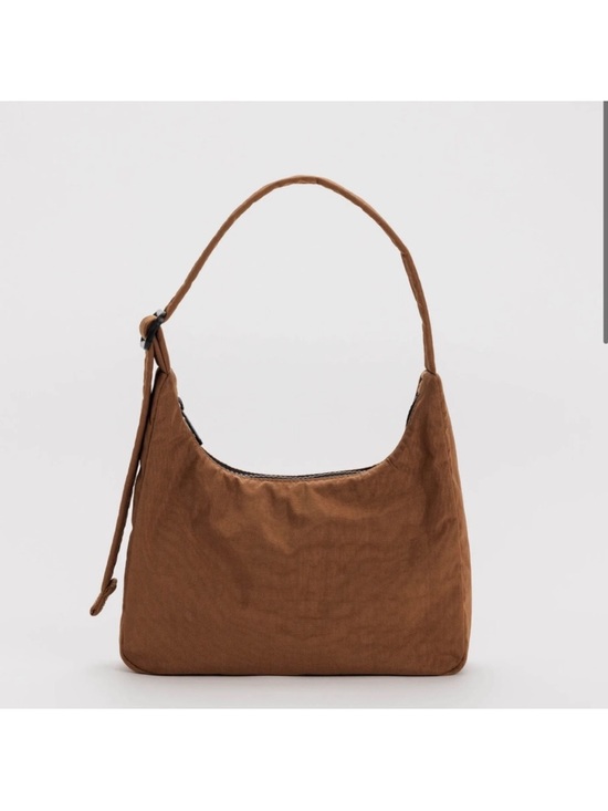 BAGGU Handbags - Baggu Brown Soft Shoulder Bag - Women's Hobo Handbag